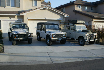 My first three Land Rovers