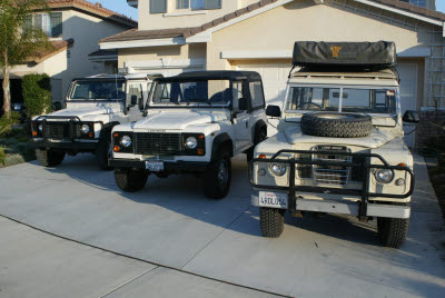 My first three Land Rovers