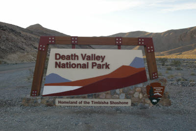 Death Valley National Park Sign