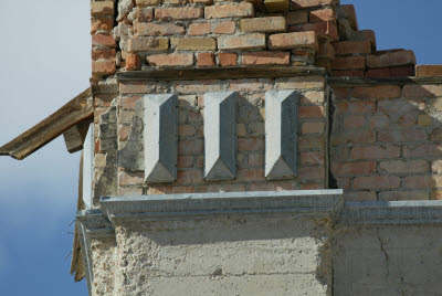 Building detail in Rhyolite, NV