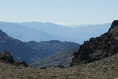 Mountainside view along Titus Canyon Rd.