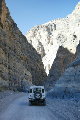 This is why Titus Canyon Road is one way