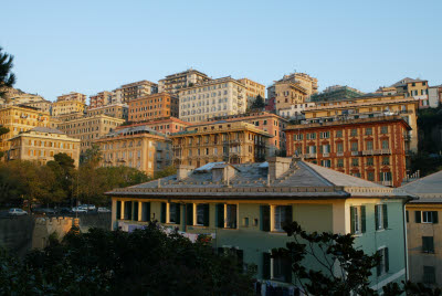 Buildings Glow in Genoa