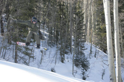 Alex in the Terrain Park