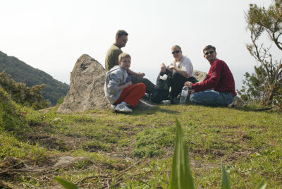 Lunch break at the peak