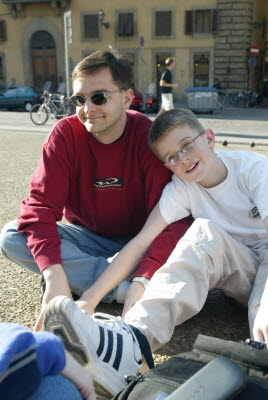 Alex and Mark in Tuscany