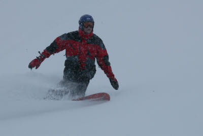 Joe Snowboarding in Bormio