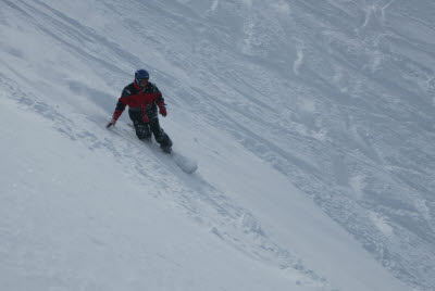 Joe Snowboarding in Bormio