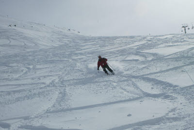 Albert Skiing in Bormio