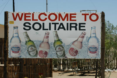 Solitaire Welcome Sign