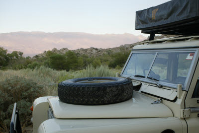 Land Rover at Whitney Fish Hatchery Campground