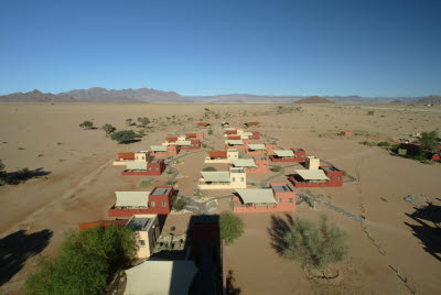 Shot of Sossusvlei Lodge from Water Tower