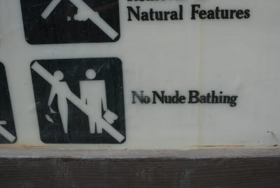 No Nude Bathing - Rules are made to be broken