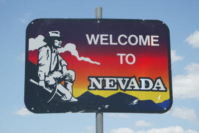 Nevada Road Sign