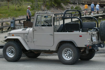 Nice Land Cruiser at Yellowstone