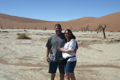 Lisa and Bill at Deadvlei