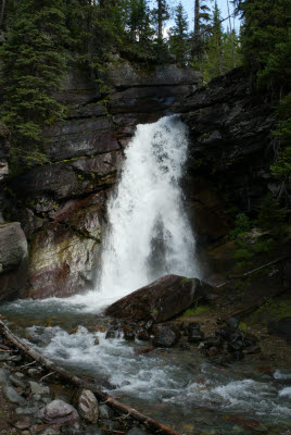 Waterfall in Glacier