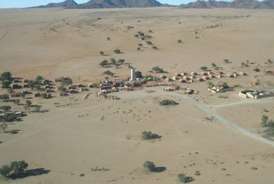 Aerial view of Sossusvlei Lodge