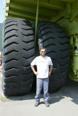 Mark next to the Titan