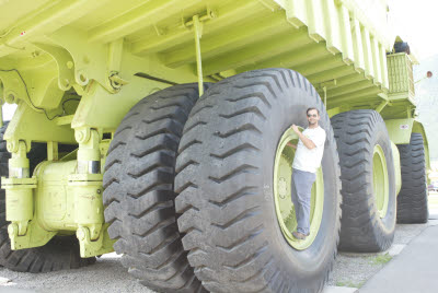 Mark climbing on the Titan