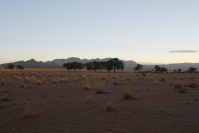 Sunrise at Sossusvlei Lodge