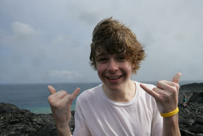 Alex Hangin' Loose on the Lava Flows