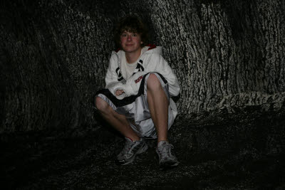 Alex in a Lava Tube