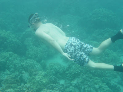 Mark Snorkeling in Hawaii