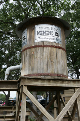 The mining sluice at Natural Bridge Caverns