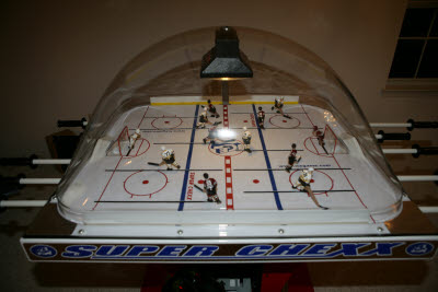 Chexx Bubble Hockey with Blackhawks vs. Bruins