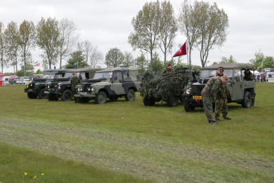 Military Land Rover display