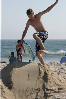 Alex Dune Boarding at Huntington Beach