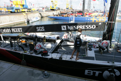 Alinghi Preparing for Racing