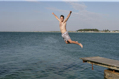 Swiming in the Baltic Sea, Skanör, Sweden