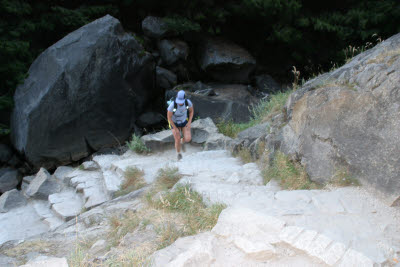 Lisa on Half Dome Hike