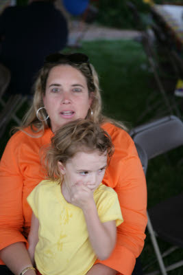 Jodi and Emma at Gunnar's birthday party