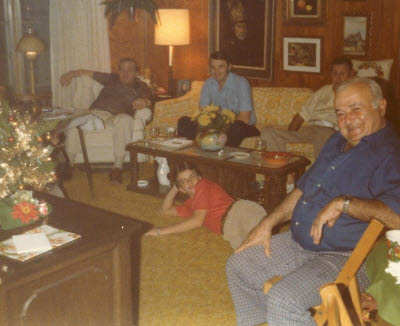 Watching TV at Grampa's Florida house