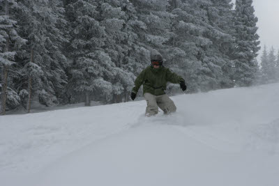 Eric Snowboarding