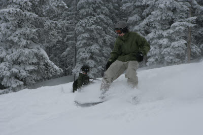 Eric Snowboarding