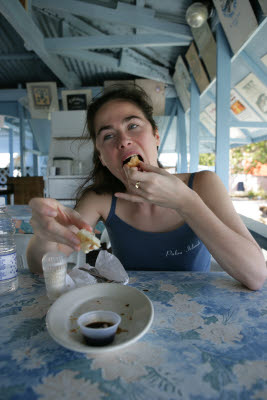 Lunch at Galloways Restaurant in Boqueron, Puerto Rico