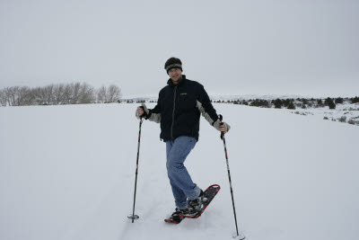 Snowshoeing at St. Anthony's Sand Dunes, Idaho