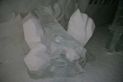 Ice Sculpture in the Ice Hotel