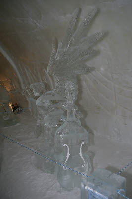 Ice Sculptures in the Ice Hotel