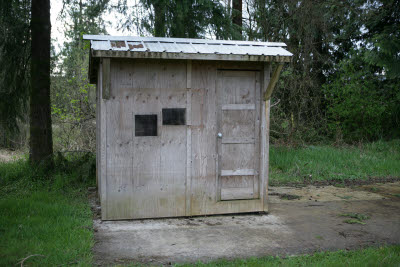 Pigeon Coup on Farm in Montesano