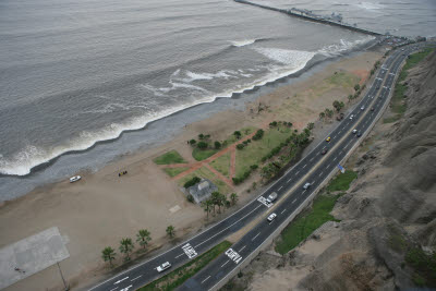 Paragliding in Miraflores, Lima, Peru