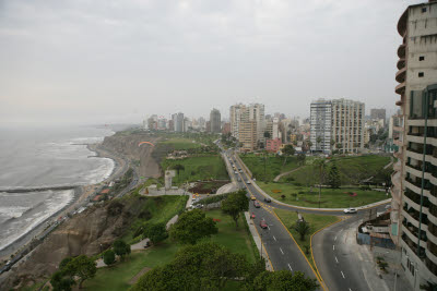 Paragliding in Miraflores, Lima, Peru