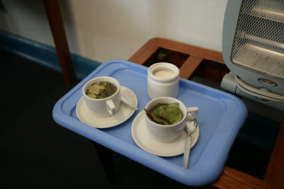 Coca Tea in our room at the Hostal Loreto, Cuzco, Peru