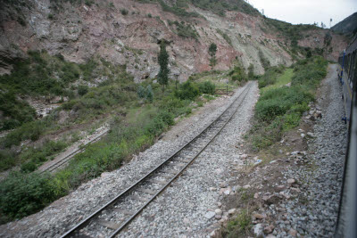 Train between Machu Picchu and Cuzco