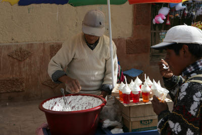 Christmas Day festival in Pucara, Peru