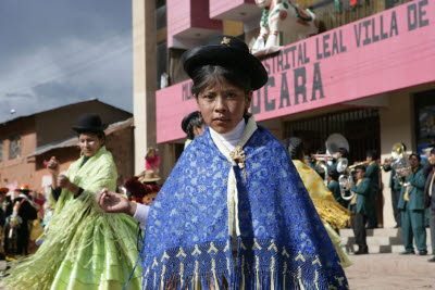 Christmas Day festival in Pucara, Peru